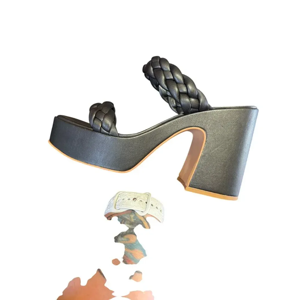 Dolce Vita Ashby Woven Slip On Platform Sandal